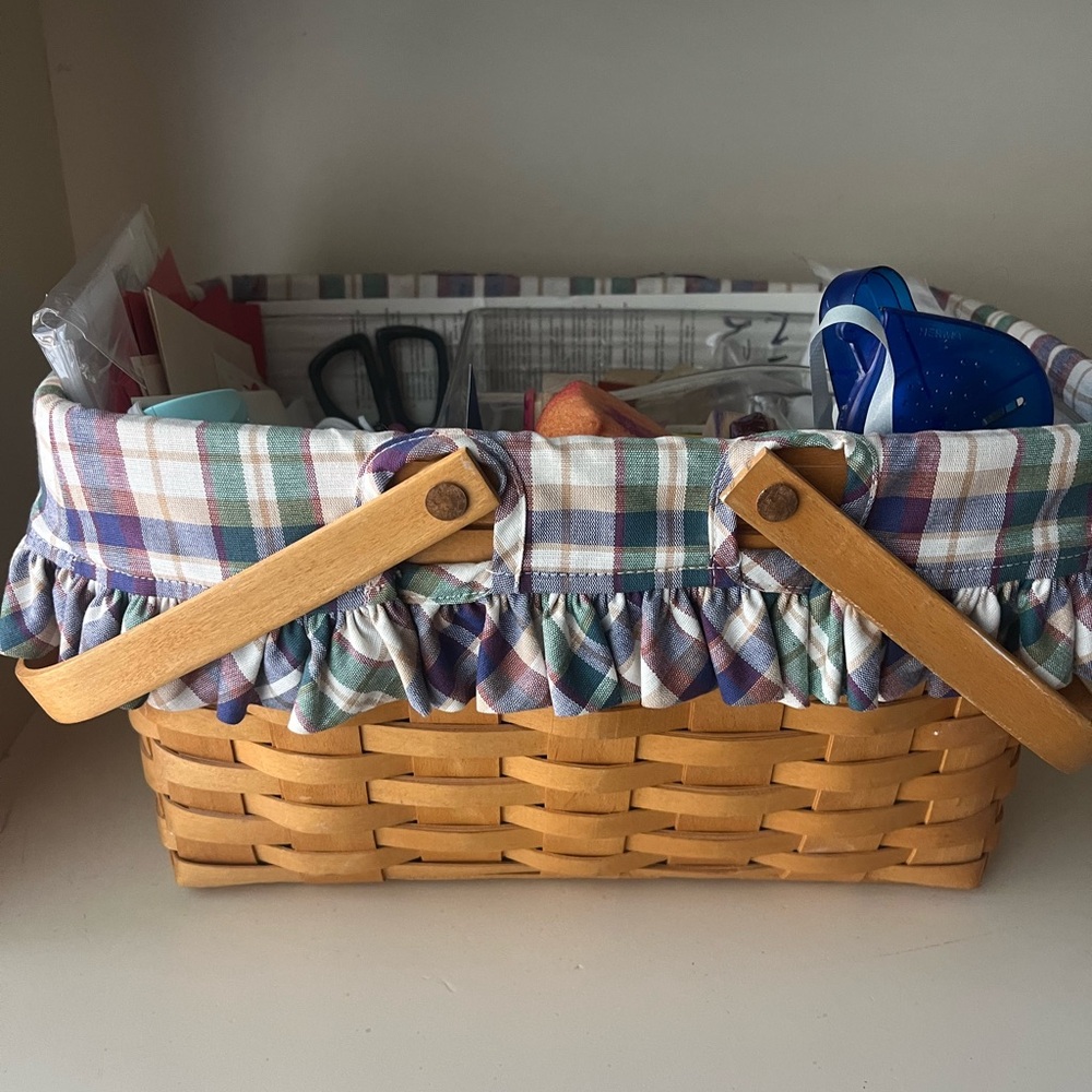 Longaberger Medium Market fabric liner